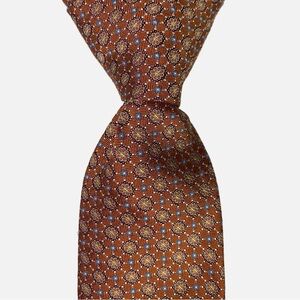 NWT ETON Tie Necktie Silk Floral Medallion Width 3.25"